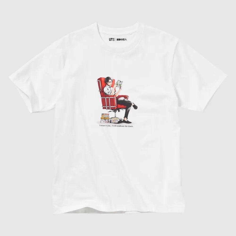 Attack on Titan UT (Short-Sleeve Graphic T-Shirt) (The Captain Levi) NWT